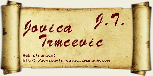 Jovica Trmčević vizit kartica
